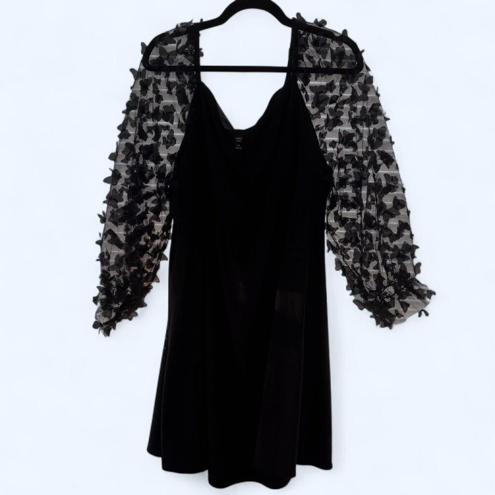 Shein-curve-plus Women's Black Dress